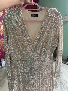 SALE! RSVP by Nykaa fashion Sequin Wrap Maxi Dress