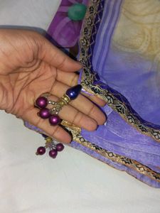 NEW LAVENDAR PRINTED SAREE