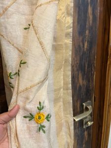 Embroidered Dupatta with Floral Design