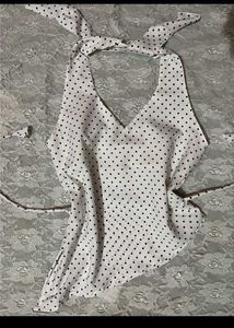 Handmade Polka Dot Halter Top 🍀