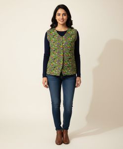 Two in one reversible jacket for women