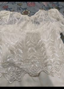 Elegant White Ethnic Gown