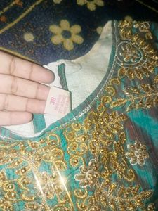 Beautiful Teal Anakali Dress