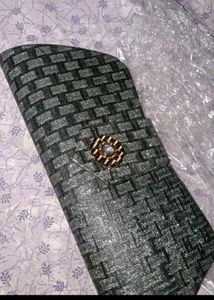 stylish metallic clutch bag