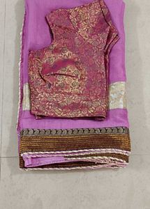 Pink saree