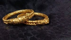 Pair of Gold-toned Kadaa