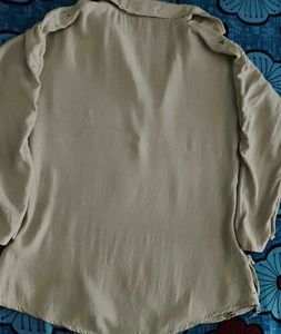 Beige Printed Kurta