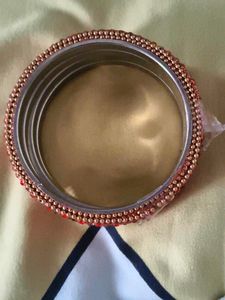 Stunning Red &amp; Gold Bangle Set