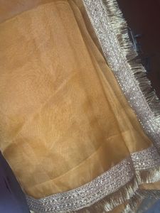 Gorgeous Gold Embellished Saree
