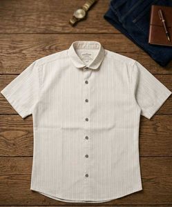 Men's Striped Short Sleeve Shirt
