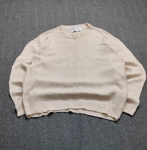 Men's Cream Knit Sweater
