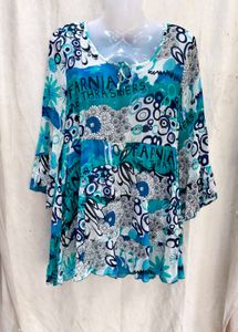 Bohemian Print Tunic Top