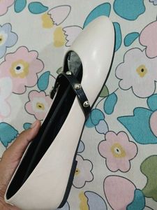 SHEIN White Mary Jane Flats
