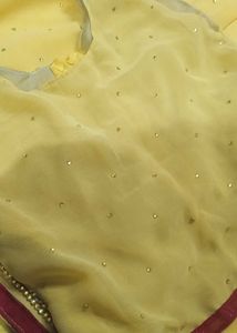 Cute Yellow Fish Cut Skirts With Crop Top