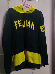 Men's Black & Yellow Hoodie