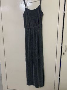 Sparkly Grey Maxi Dress