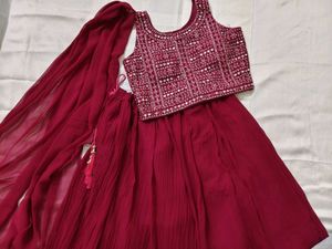 Pink Lehenga Choli Set