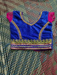 Vibrant Pink &amp; Blue Lehenga Set