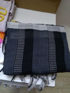 Striped black dupatta