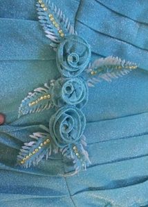Sky Blue Long Frock
