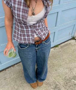 🤎📀 Y2K Vintage Plaid Button-Up Shirt 📀🤎