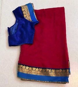 Red Saree with Blouse
