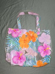 🔻PRICE DROP - H&amp;M Floral Print Transparent Bag