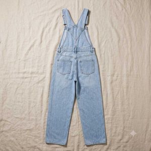New Light Wash Denim Overalls