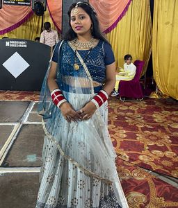 Beautiful Blue & White Lehenga Choli