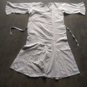 White Polka Dot Kurta