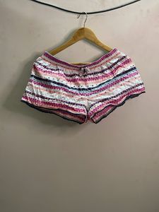 Cozy Striped Pajama Shorts