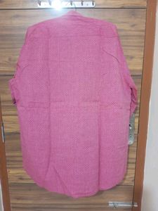 Men's Pink Printed Shirt