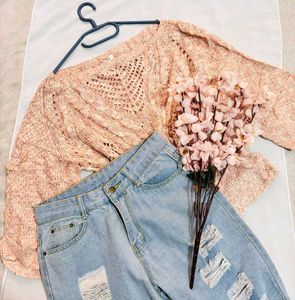 🎁Pinterest Made In USA Crochet Top C
