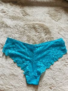 Teal Lace Bikini Briefs