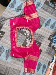 Crepe mysore Silk Saree and blouse