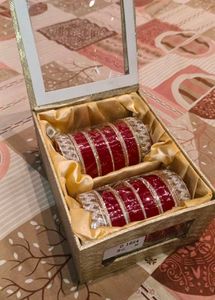 Elegant Red & Silver Bangles Set