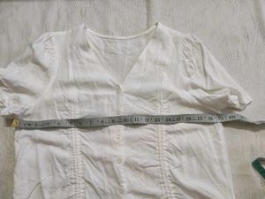 White crop top