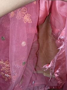 Sea Green And Peach Designer Lehanga