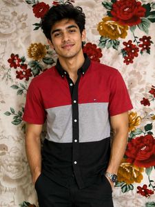 Men's Colorblock Short Sleeve Shirt