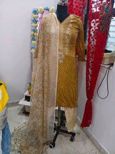 Yellow Kurta Set with Dupatta