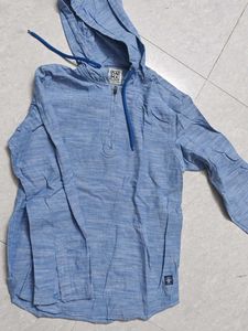 Blue Pullover Hoodie
