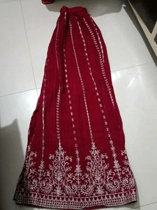 Maroon Embroidered Salwar Kameez