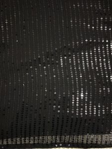 Black Sequinned Embellished PureGeorgette Saree