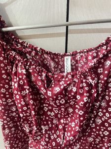 Floral Off-Shoulder Maxi Dress