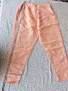 Peach Cotton Palazzo Pants