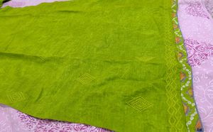 Vibrant Green Kurta ( margin available)