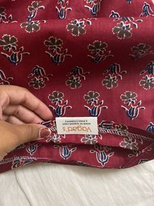 Maroon Printed cotton Palazzos