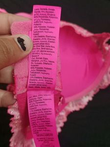 LASENZA Hot Pink Lace Push up bra