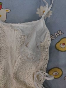 Vintage Lace Trimmed Camisole Top