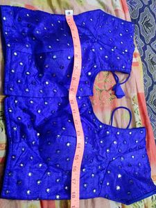 royal blue Mirror Work